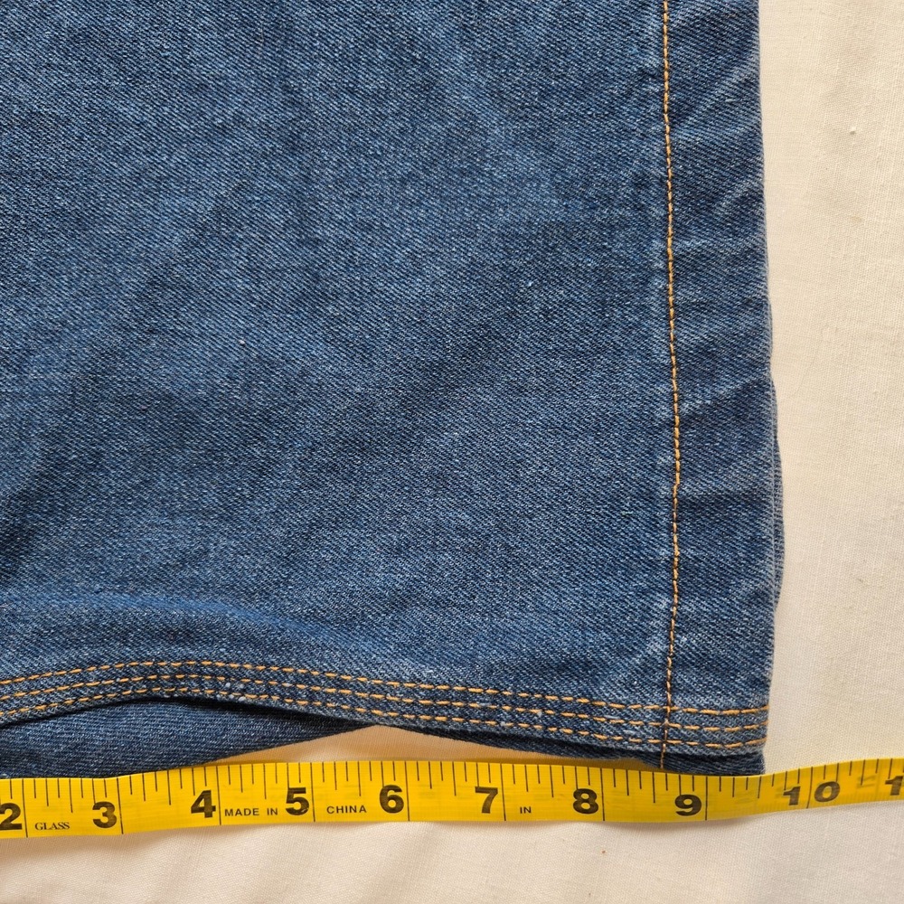NWOT KEY Mens Sz 44 Blue Denim Carpenter Durable Heavy Duty Work Shorts Pockets - Picture 5 of 8